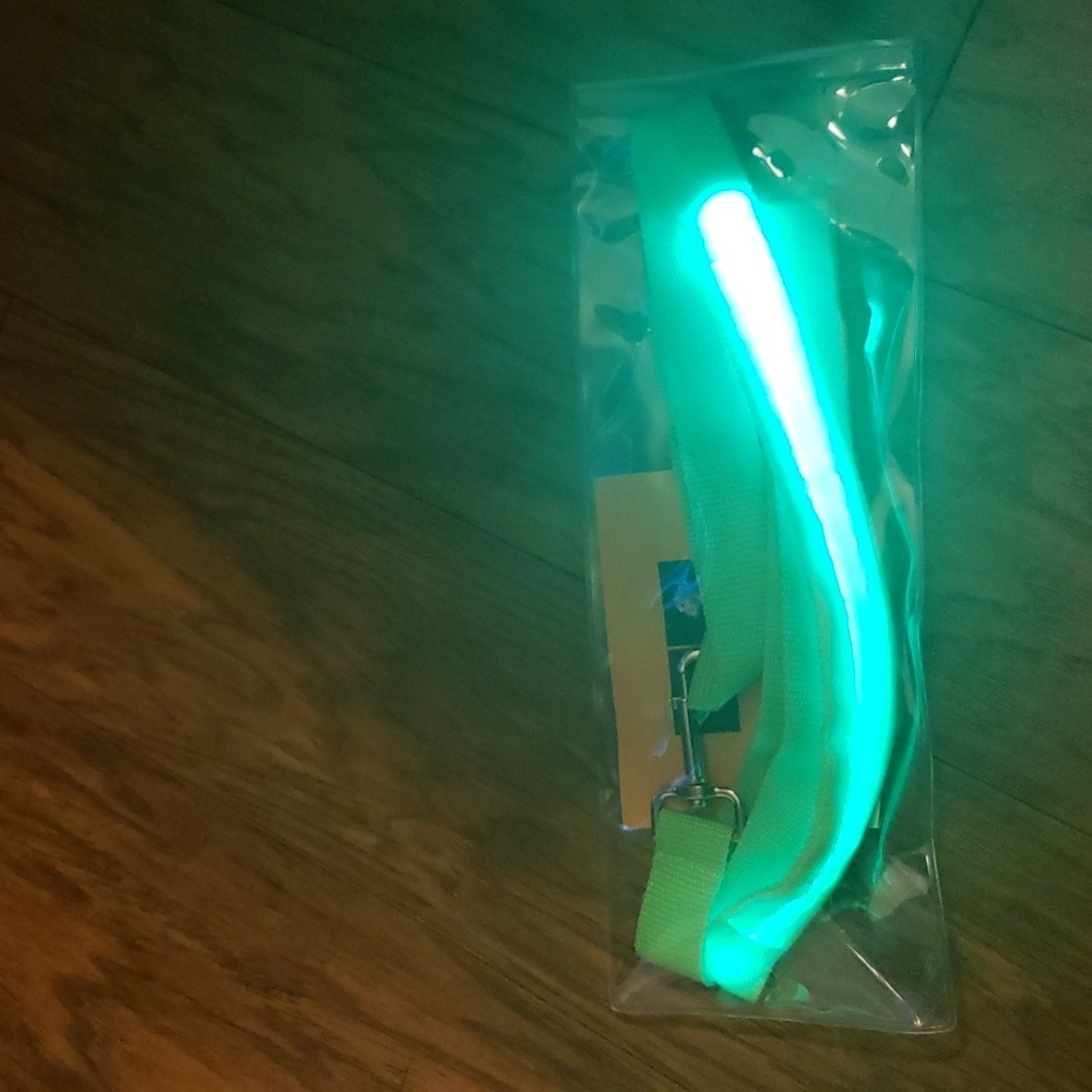 Glow in the dark leash